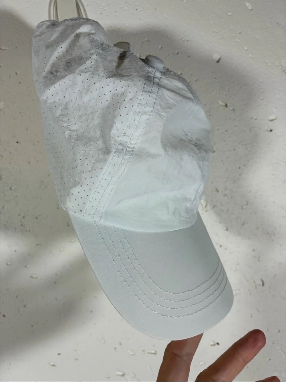 3/$10 White Lightweight Breathable Baseball Cap